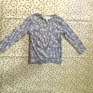 Blue Floral Kid Top